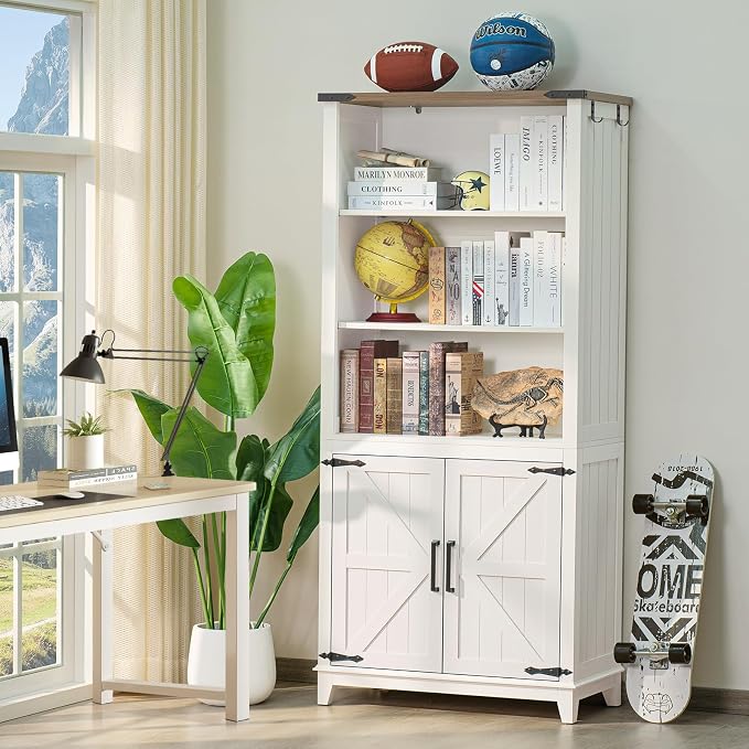 5 Tier Bookshelf 70in Tall Bookcase - Image 3