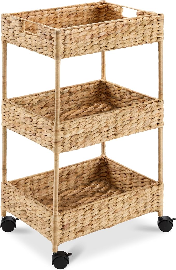 Best Choice Products 3-Tier Water Hyacinth Rolling Nursery Caddy w/Wheels by Unknown