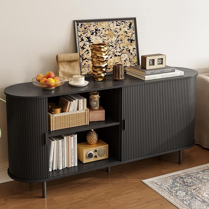 63" Sideboard Buffet Cabinet - Image 7