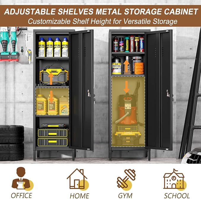 pozdeg 47.24" Metal Storage Locker - Image 7