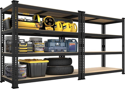 PrimeZone 40" W x 20" D x 59" H Heavy Duty Storage Shelves, 4 Tier Adjustable by PrimeZone