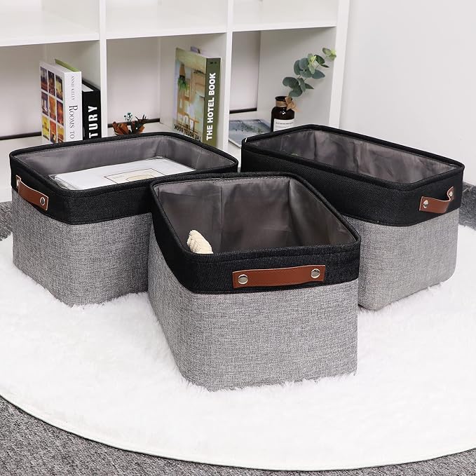 HNZIGE Storage Basket Bins Large Collapsible Storage Baskets - Image 2