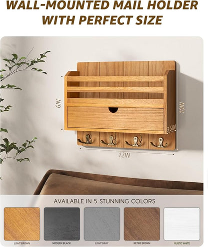 Rebee Vision Modern Farmhouse Mail Organizer - Image 5