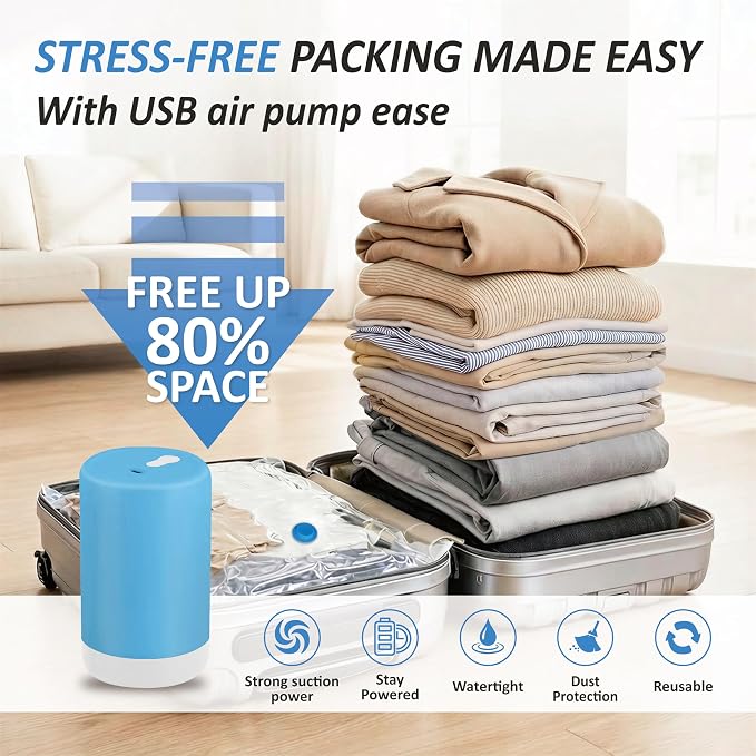Cozy Essential Travel Vacuum Storage Bags - Image 2