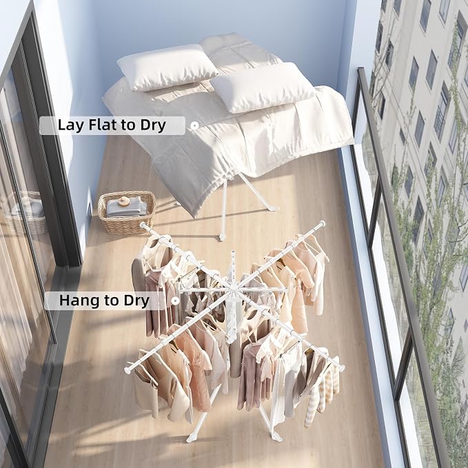 BIREN Clothes Drying Rack Foldable Extending Laundry Rack - Image 6