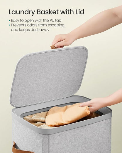 SONGMICS Laundry Basket, 26.4 Gal. Laundry Hamper, Easy Assembly, - Image 3