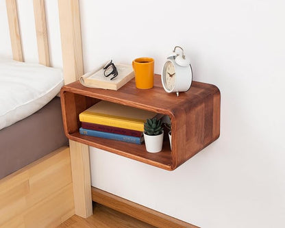 Floating Nightstand Wooden, Bedside Table, Nightstand Shelf, Wall Mounted - Image 4