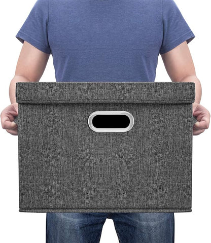 TYEERS Large Storage Bins with Lids, Collapsible, Fabric Storage Boxes - Image 6