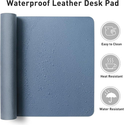 Aothia Leather Desk Pad Protector, Mouse Pad, Office Desk Mat, Non-Slip PU - Image 6