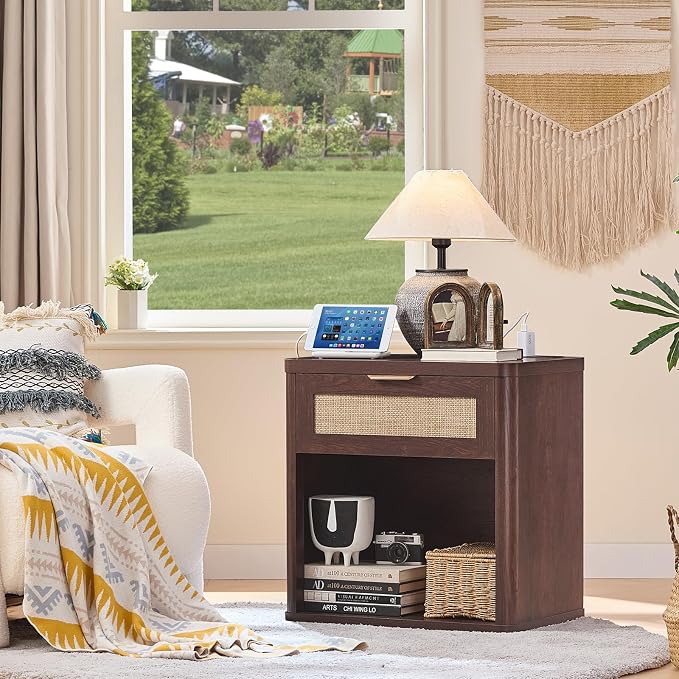 LEYAOYAO Rattan Nightstands Set of 2 - Image 7