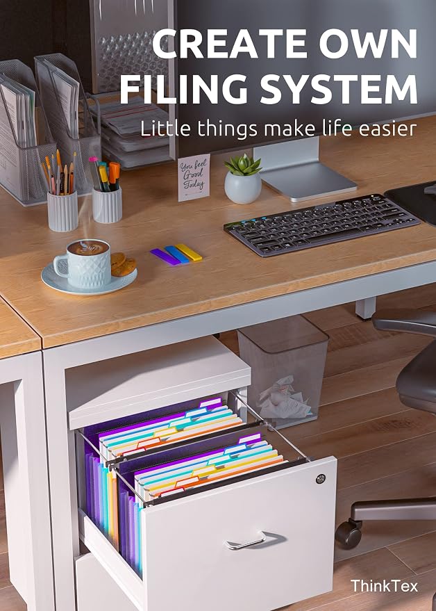 ThinkTex Plastic Expanding Hanging File Folders, 7 Innovative 1.2" Accordion - Image 6