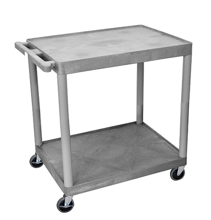 Luxor HE38-G Two Shelves Utility Cart by LuxorWorkspaces