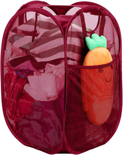Strong Mesh Pop-up Laundry Hamper, Quality Laundry Basket by HOUSEAGAIN