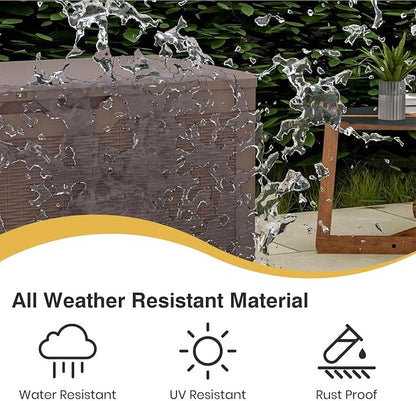 Patiolife 100 Gallon Resin Deck Box, Large Outdoor Storage Box - Image 4
