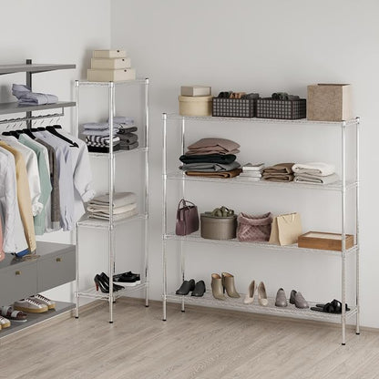 14" Deep x 60" Wide x 64" Height Wire Shelving Kit | 4-Tier | NSF Commercial - Image 7