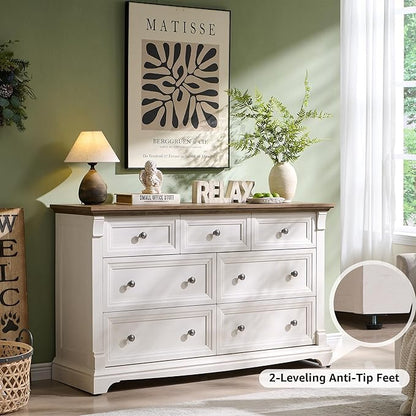 T4TREAM Farmhouse 7 Drawers Dresser - Image 3