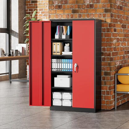 Greenvelly Metal Garage Storage Cabinet, Tall Cabinets - Image 8