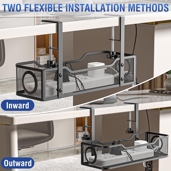 Under Desk Cable Management Tray - Image 5