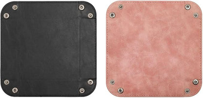siduater Valet Tray Desktop Storage Organizer – Vegan Leather Catchall Bedside - Image 2