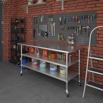 AmGood Stainless Steel Work Table - Image 8