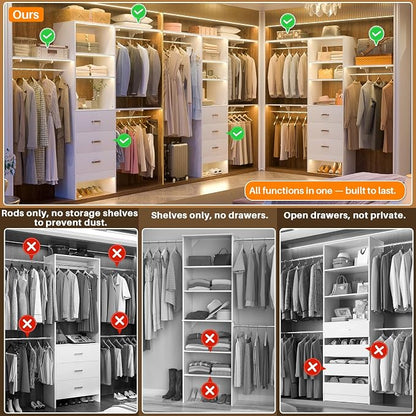 Armocity 96" Wood Closet System - Image 2