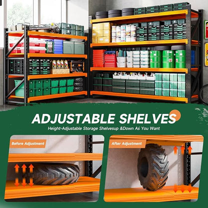 Letaya 4000LBS Heavy Duty Storage Shelves, 4 Tier Large Tall Industrial Shelving - Image 4