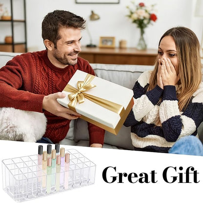 Rollerball Perfume Organizer, 36 Spaces Acrylic Fragrance Organizer, Lipstick - Image 7
