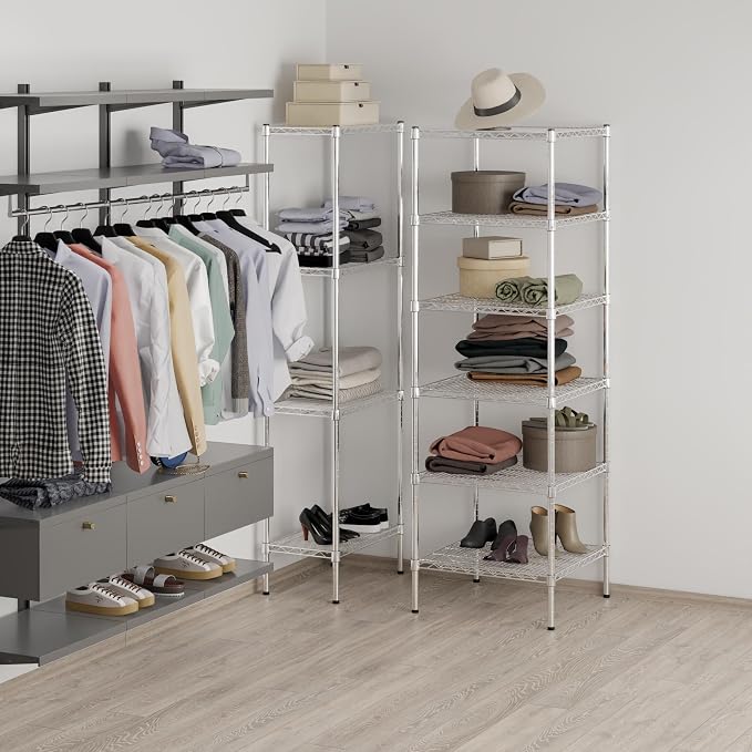24" Deep x 24" Wide x 74" Height Wire Shelving Kit | 6-Tier | NSF Commercial - Image 7