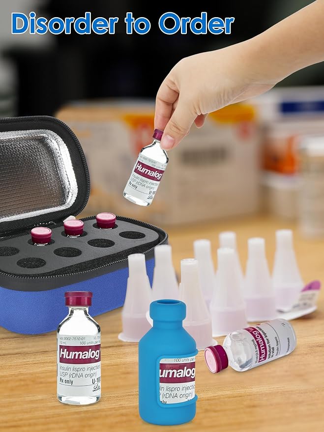 YOUSHARES Insulin Fridge Holder Storage Case Organizer, Insulin Vial Organizer - Image 2