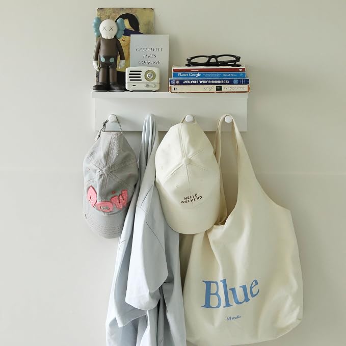 Entrance Coat Rack ，Coat Hooks, Wall-Mounted Wooden Hook Rack, Wall-Mounted - Image 5