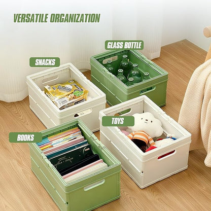 Collapsible Storage Crate, Foldable Plastic Basket - Image 5