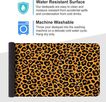 Leopard Print Mouse Pad – Large Extended Desk Mat 35.43 x 15.75 in – Bold - Image 4