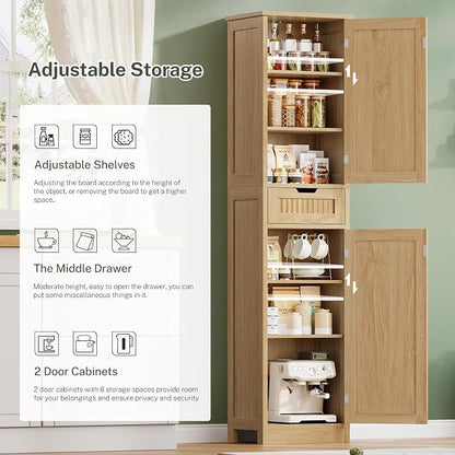 Iwell Tall Narrow Storage Cabinet - Image 4