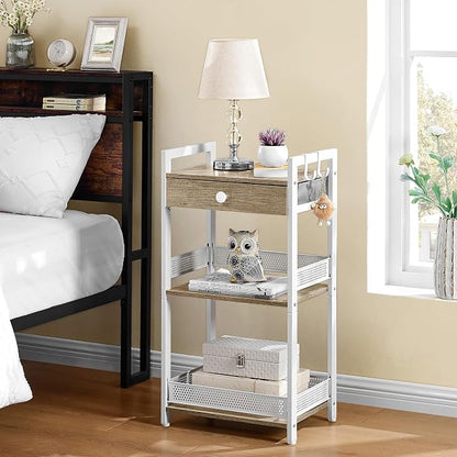 FAVOOSTY 3-Tier Bathroom Ladder Shelf Floor Storage Shelf - Image 7