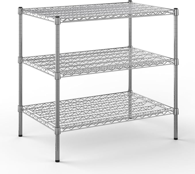 24" Deep x 36" Wide x 34" Height Wire Shelving Kit | 3-Tier | NSF Commercial by Regal+Altair