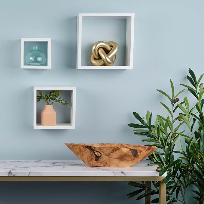 MELANNCO Floating Square Cube Shelves, - Image 4