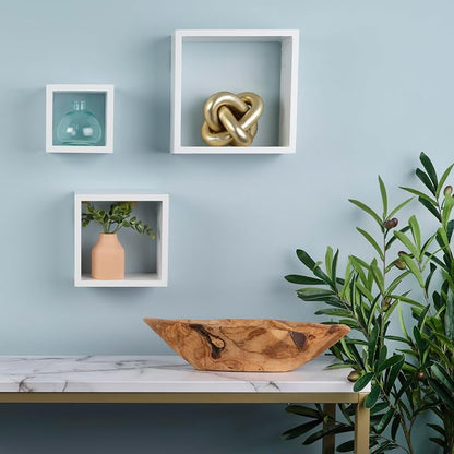 MELANNCO Floating Square Cube Shelves, - Image 4