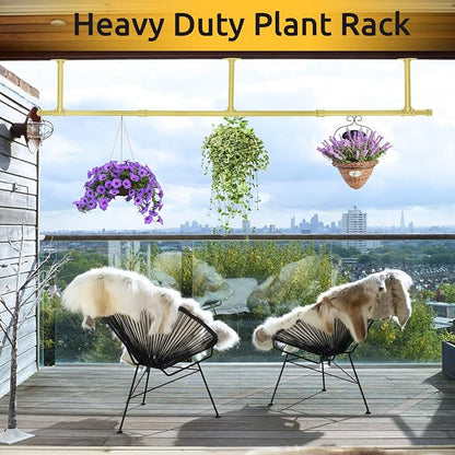 72inch Industrial Pipe Clothes Garment Rack Ceiling Mount - Image 6
