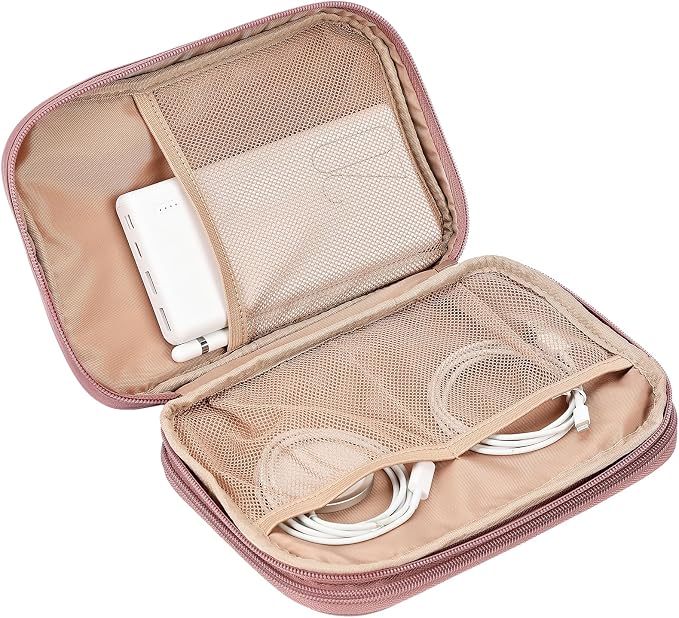 NISHEL Travel Cord Organizer Case, Double Layers Tech Electronic Bag, Essentials - Image 4