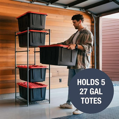 CleverMade Tote Tower Single 5-Tier Heavy-Duty Organizer Rack - Image 4
