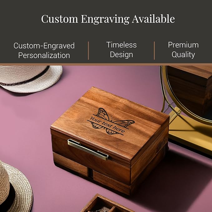 Shanik Wooden Jewelry Box for Women – Elegant Organizer - Image 4