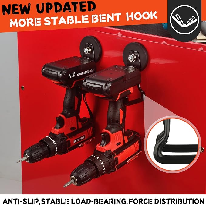 ULIBERMAGNET New Upgraded Large Magnetic Hooks, Strong Heavy Duty Magnet Hooks - Image 2