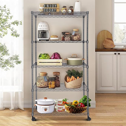 Whitmor 5-Tier Heavy Duty Shelving Unit, Metal Adjustable Storage Shelves - Image 5