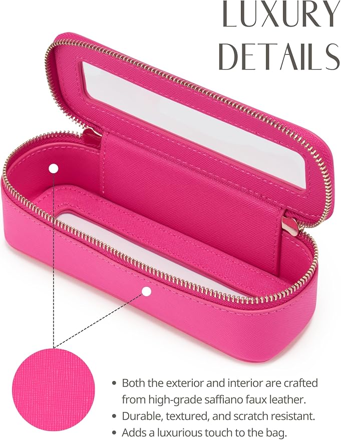 Popvibe Clear Makeup Bag Travel Cosmetic Case Transparent Toiletry Bag - Image 6