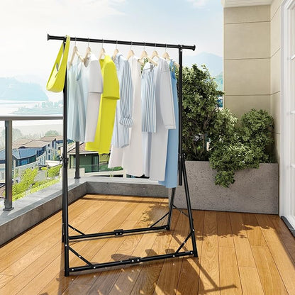 MAXLEAD HOME Clothes Rack Foldable Clothing Rack, 64.5''H Collapsible Garment - Image 2