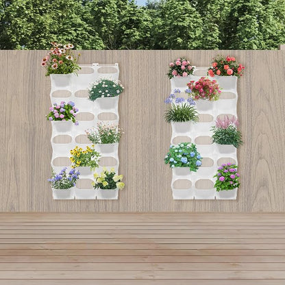 36-Pot Vertical Wall Planter, Modular Stackable Garden - Image 3