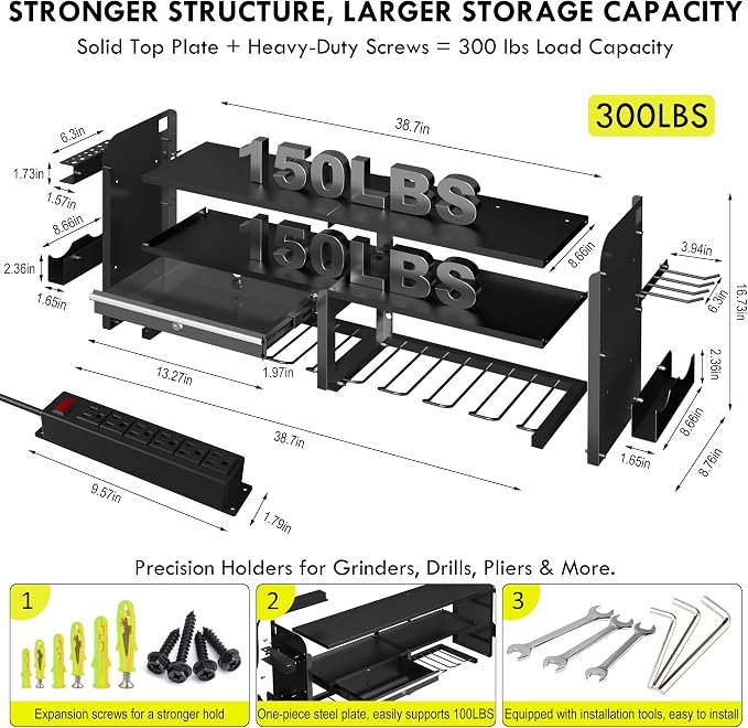 KSVO Power Tool Organizer Wall Mount - Image 3