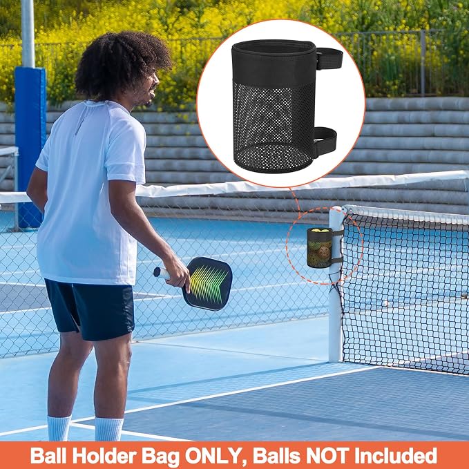 Cosmos Pickleball Ball Holder Adjustable Hanging Bag - Image 7