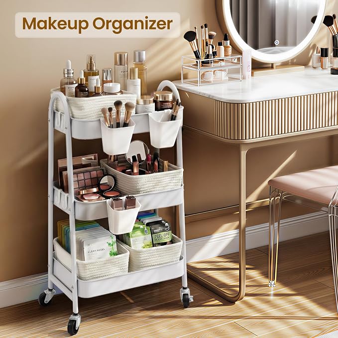 3-Tier Rolling Utility Cart - Image 6