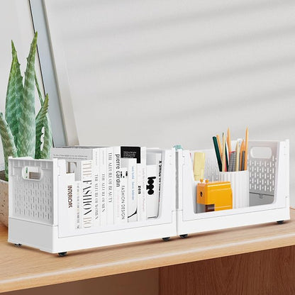Stackable Storage Bins, Folding Collapsible Closet Organizers and Storage Bins - Image 5